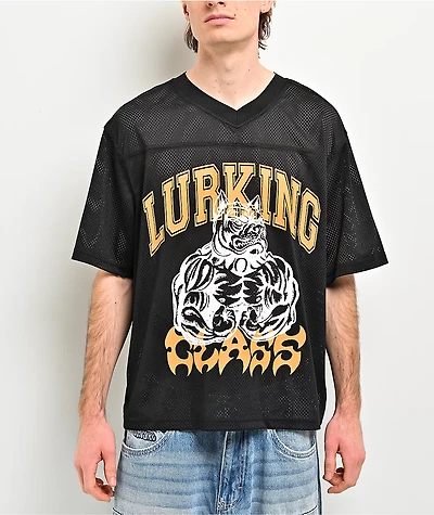 Lurking Class by Sketchy Tank Class Of 86 Black Crop Football Jersey