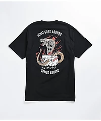 Lurking Class by Sketchy Tank Cobra Fire Black T-Shirt