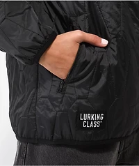Lurking Class by Sketchy Tank Coffin Black Quilted Windbreaker Jacket