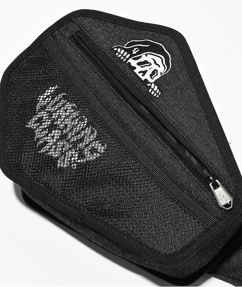 Lurking Class by Sketchy Tank Coffin Black Wash Denim Fanny Pack