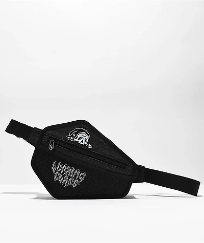 Lurking Class by Sketchy Tank Coffin Black Wash Denim Fanny Pack