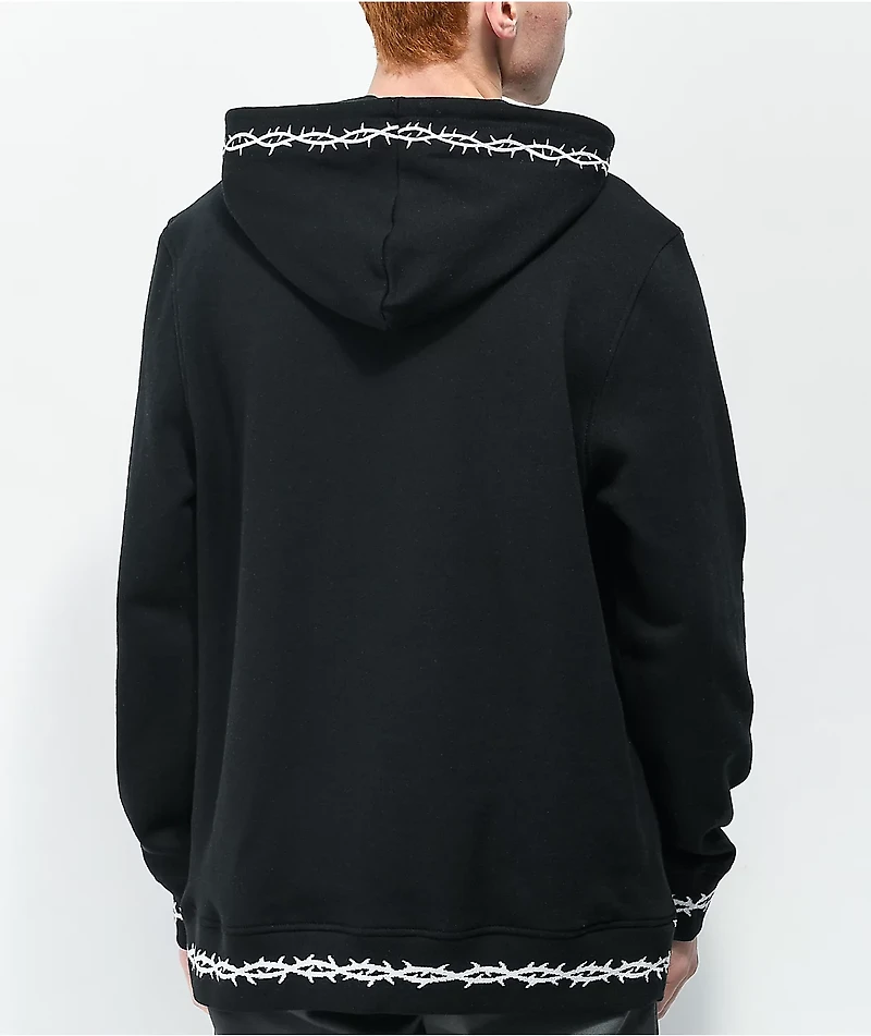 Lurking Class by Sketchy Tank Coffin Pocket Black Hoodie