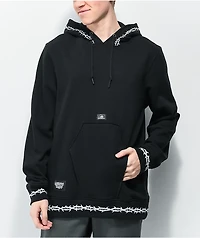 Lurking Class by Sketchy Tank Coffin Pocket Black Hoodie