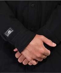 Lurking Class by Sketchy Tank Coffin Quilted Black Hooded Jacket
