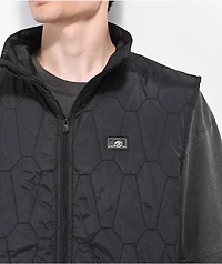 Lurking Class by Sketchy Tank Coffin Quilted Black Vest