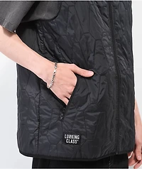 Lurking Class by Sketchy Tank Coffin Quilted Black Vest