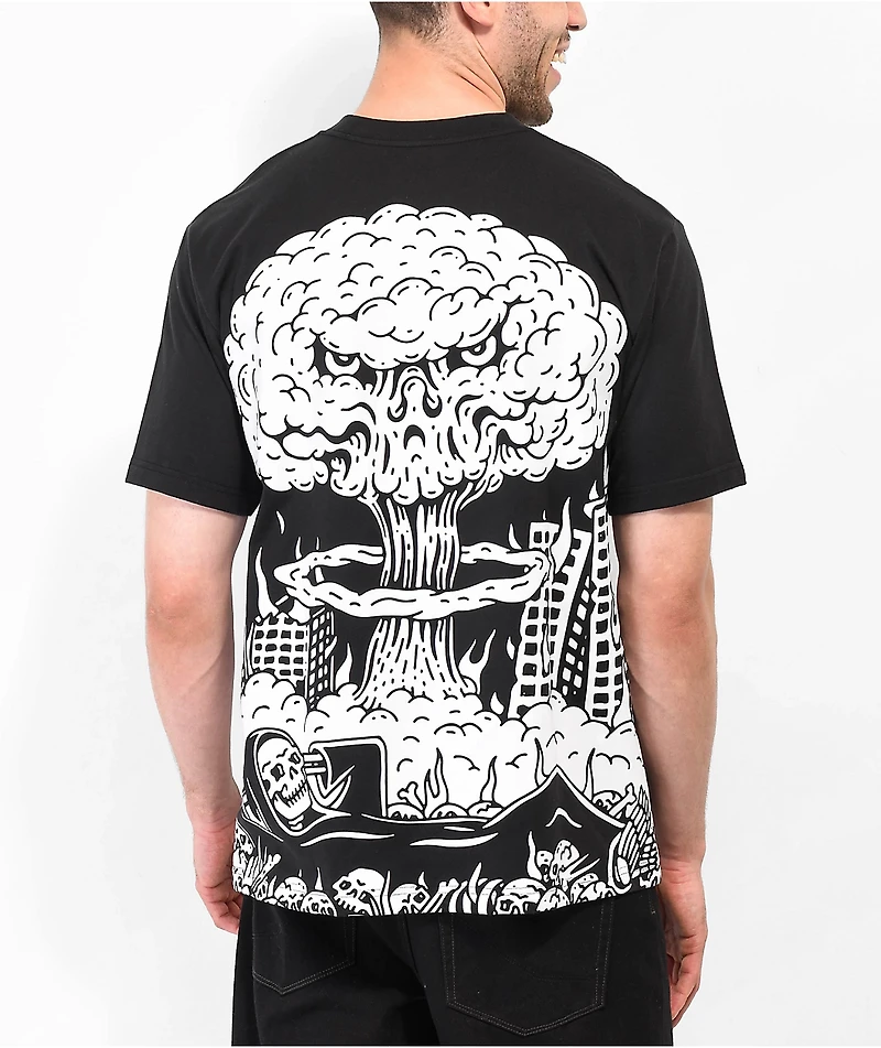 Lurking Class by Sketchy Tank Comfortable Allover Print Black T-Shirt