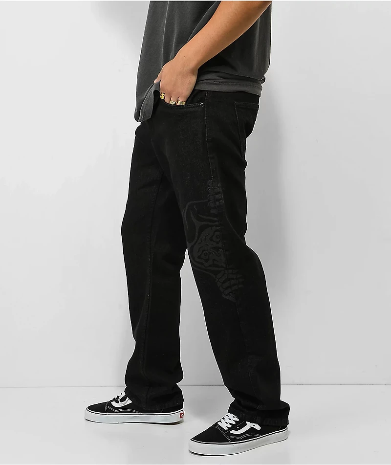 Lurking Class by Sketchy Tank Corner Denim Black Jeans