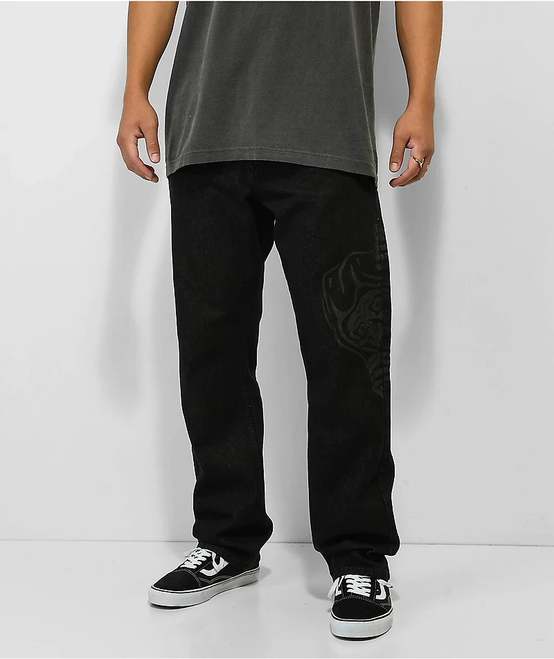 Lurking Class by Sketchy Tank Corner Denim Black Jeans