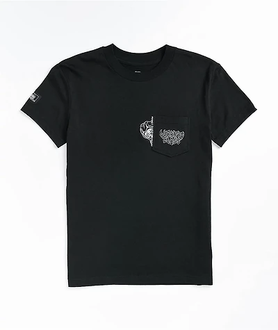 Lurking Class by Sketchy Tank Corner Pocket Black T-Shirt