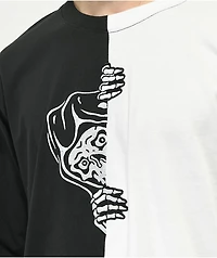 Lurking Class by Sketchy Tank Corner White & Black Long Sleeve T-Shirt
