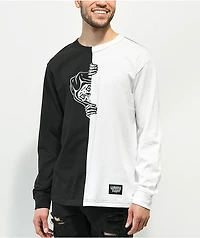 Lurking Class by Sketchy Tank Corner White & Black Long Sleeve T-Shirt