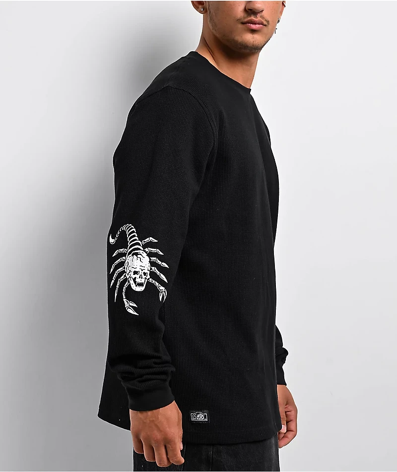 Lurking Class by Sketchy Tank Crawl Black Thermal Long Sleeve T-Shirt