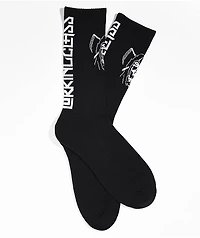 Lurking Class by Sketchy Tank Crossed Black Crew Socks