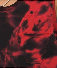 Lurking Class by Sketchy Tank Dead Inside Black & Red Tie Dye Top