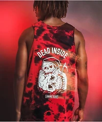 Lurking Class by Sketchy Tank Dead Inside Black & Red Tie Dye Top