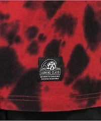 Lurking Class by Sketchy Tank Dead Inside Black & Red Tie Dye Top