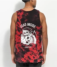 Lurking Class by Sketchy Tank Dead Inside Black & Red Tie Dye Top