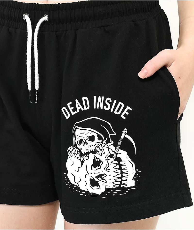 Lurking Class by Sketchy Tank Dead Inside Black Sweat Shorts