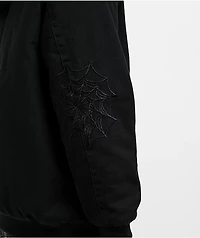 Lurking Class by Sketchy Tank Death Leopard Black & Pink Faux Fur Reversible Work Jacket