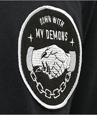 Lurking Class by Sketchy Tank Demons Black Baseball Jersey