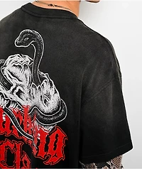 Lurking Class by Sketchy Tank Deserted Python Black & Snakeskin 2fer Long Sleeve T-Shirt