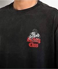 Lurking Class by Sketchy Tank Deserted Python Black & Snakeskin 2fer Long Sleeve T-Shirt