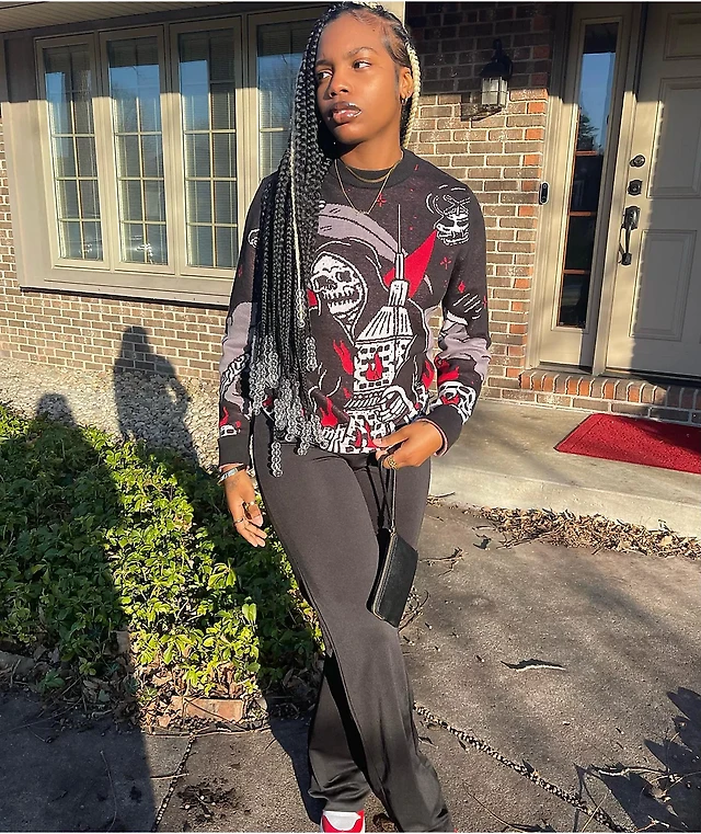 Lurking Class by Sketchy Tank Destroy Black Sweater Liberty Center