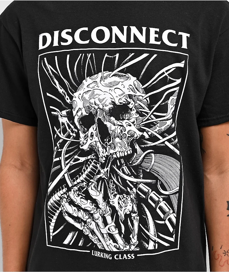 Lurking Class by Sketchy Tank Disconnect Black T-Shirt
