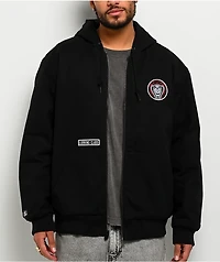 Lurking Class by Sketchy Tank Do No Harm Black Hooded Canvas Work Jacket
