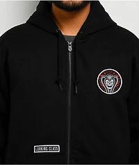 Lurking Class by Sketchy Tank Do No Harm Black Hooded Canvas Work Jacket