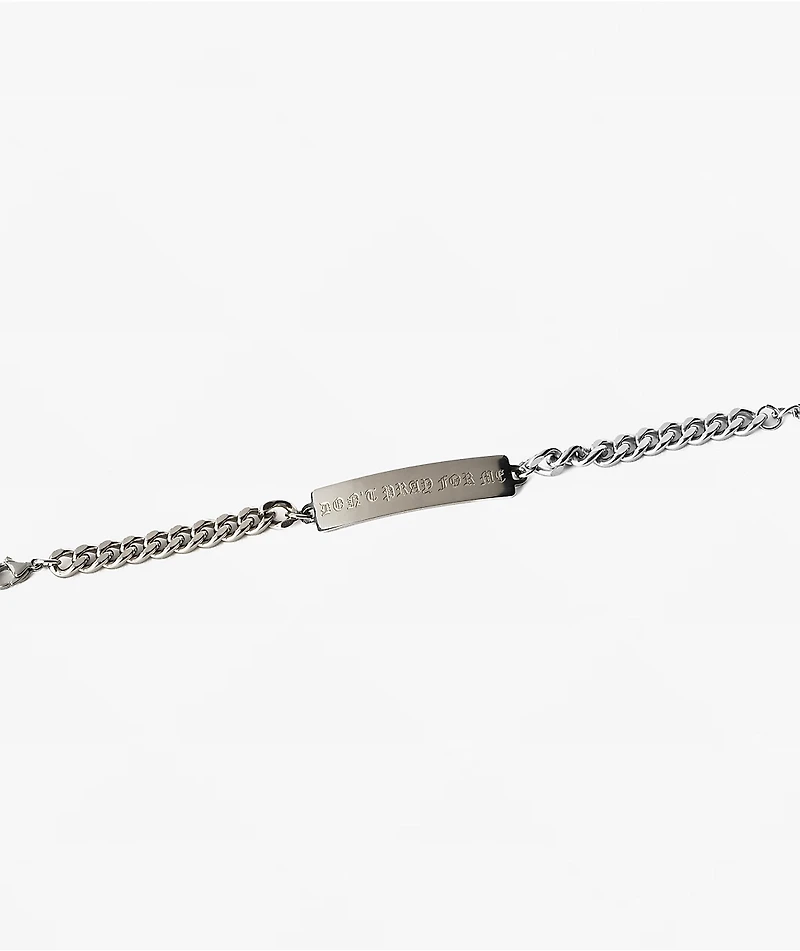 Lurking Class by Sketchy Tank Don’t Pray For Me ID Silver Bracelet