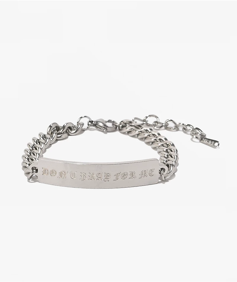 Lurking Class by Sketchy Tank Don’t Pray For Me ID Silver Bracelet