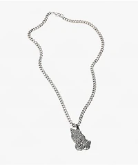 Lurking Class by Sketchy Tank Don't Pray For Me Silver Pendant Necklace