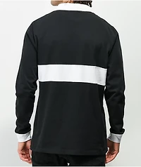Lurking Class by Sketchy Tank Double Thorn Black & White Rugby Shirt