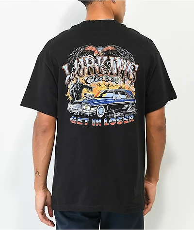 Lurking Class by Sketchy Tank EZ Loser Black T-Shirt
