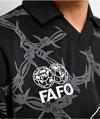 Lurking Class by Sketchy Tank FAFO Black Soccer Jersey