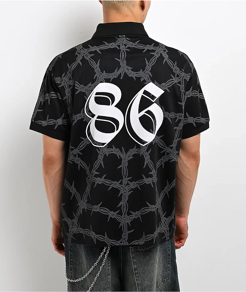 Lurking Class by Sketchy Tank FAFO Black Soccer Jersey
