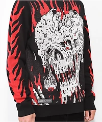 Lurking Class by Sketchy Tank Face Melter Black Sweater
