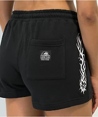 Lurking Class by Sketchy Tank Flame Black Sweat Shorts