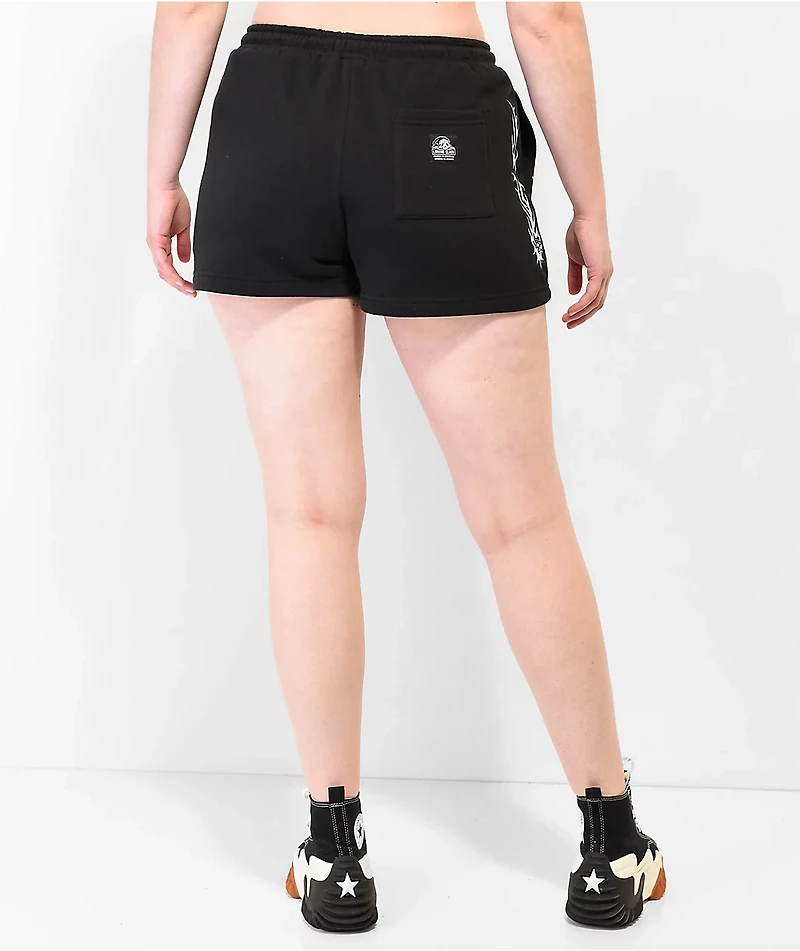 Lurking Class by Sketchy Tank Flame Black Sweat Shorts