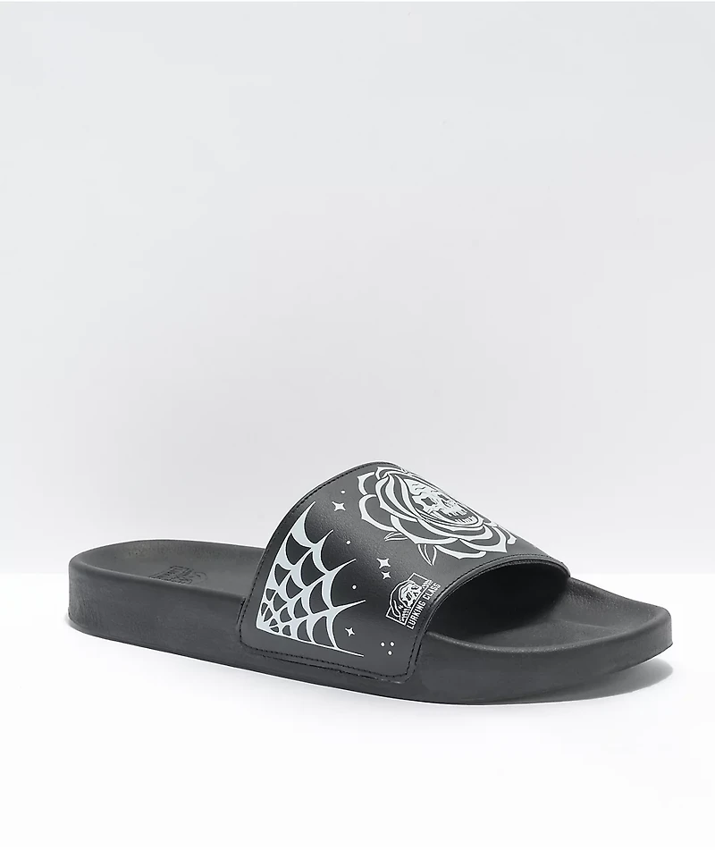 Lurking Class by Sketchy Tank Flash Black & White Slide Sandals