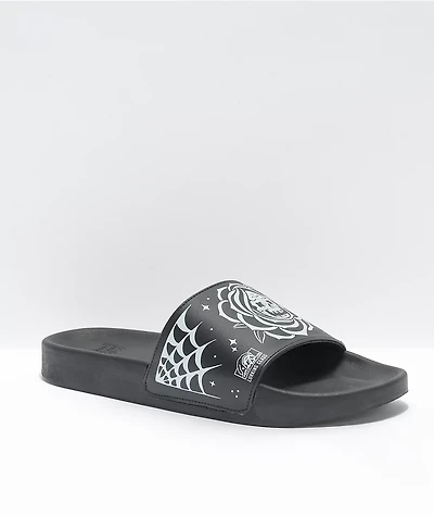Lurking Class by Sketchy Tank Flash Black & White Slide Sandals