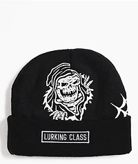 Lurking Class by Sketchy Tank Flash Fold Black Beanie