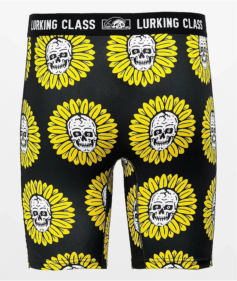 Lurking Class by Sketchy Tank Flower Skulls Boxer Briefs
