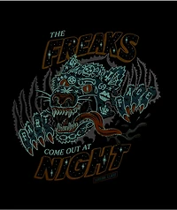 Lurking Class by Sketchy Tank Freaks Black Glow The Dark T-Shirt