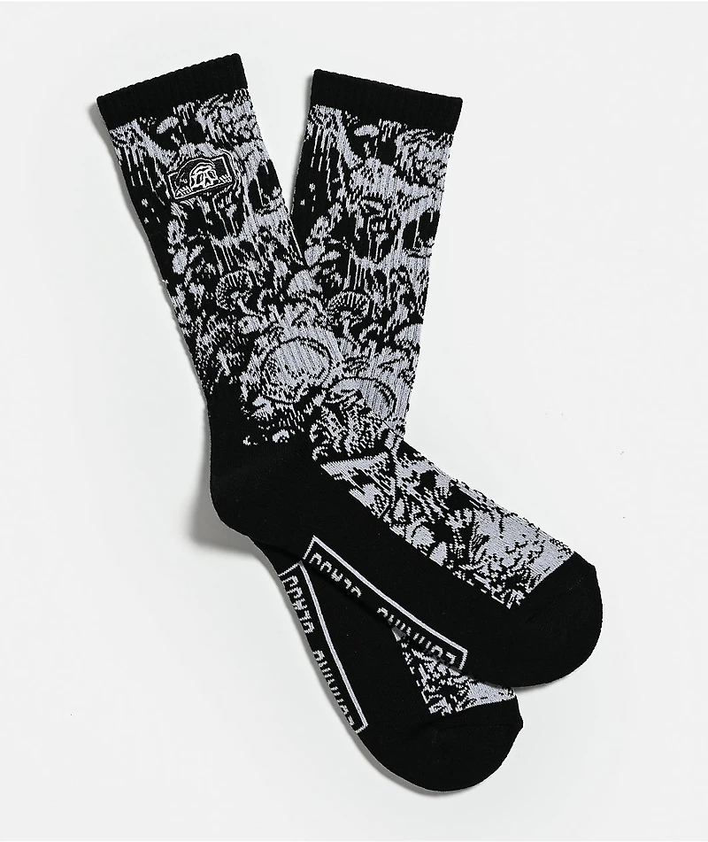Lurking Class by Sketchy Tank Fun Guy Black Crew Socks