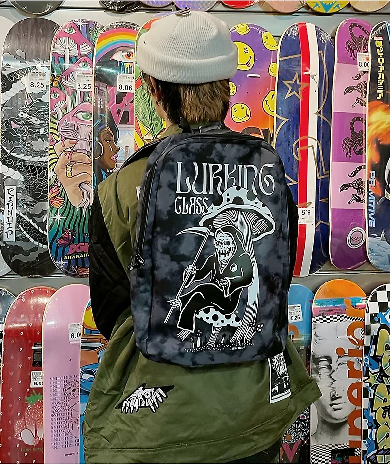 Lurking Class by Sketchy Tank Fungal Black Tie Dye Backpack