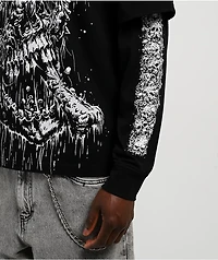 Lurking Class by Sketchy Tank Funguy Black 2fer Long Sleeve T-Shirt