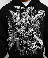 Lurking Class by Sketchy Tank Funguy Black Zip Hoodie